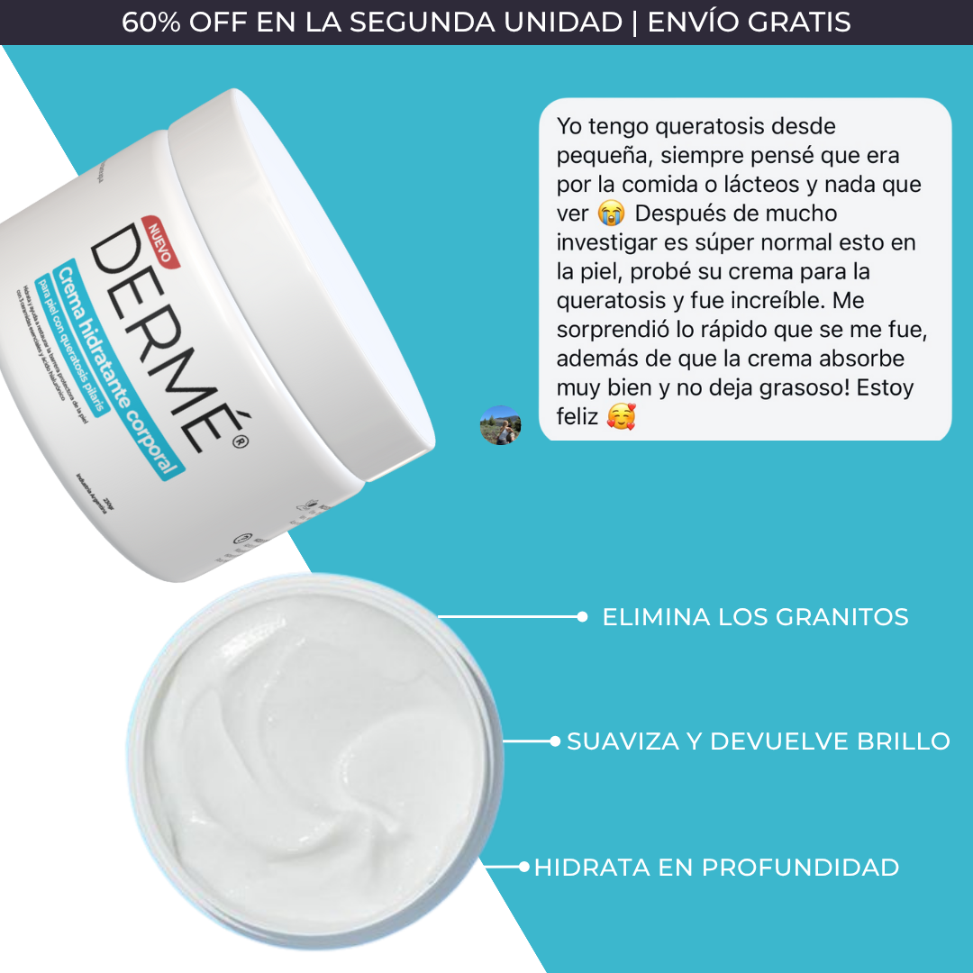 Tratamiento para suavizar la piel áspera y con textura